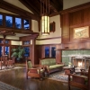Torrey Pines resort lobby, note grand fire surround and screen by Archive Designs.
