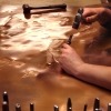 Laurie Cox chisels away at a swarm of dragonflies here in this personal project of hers.